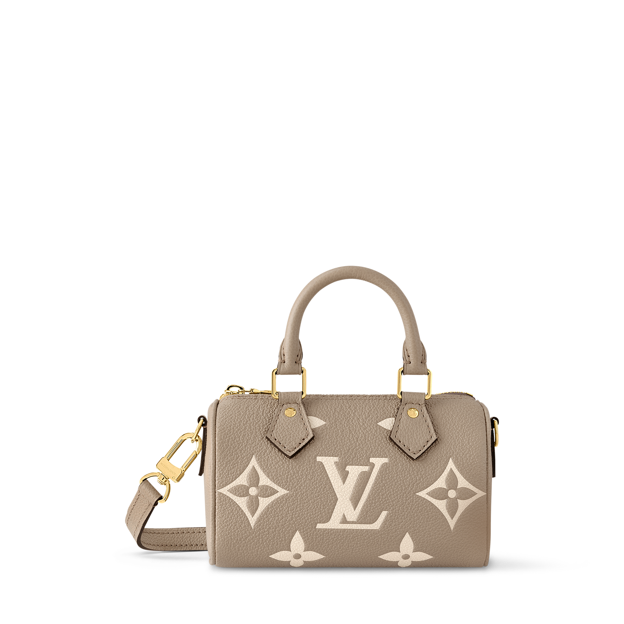 Bolsa Speedy Nano Couro Monogram Empreinte Bicolor - Carteiras